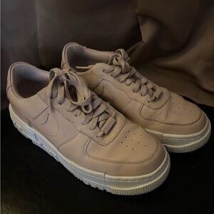 Nike Womens Air Force 1 Low Pixel CK6649-200 Pink Casual Shoes Sneakers Size 9